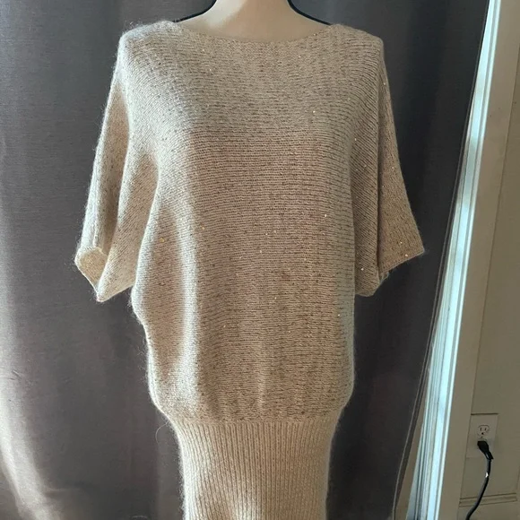 RACHEL Rachel Roy Gold Shrug Sweater with Sheer Knit - Picture 3 of 11